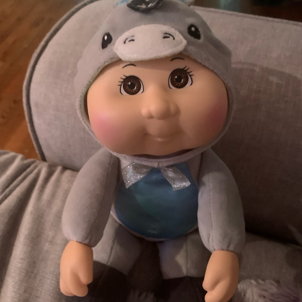 Charming Plush Doll with Animal Hood